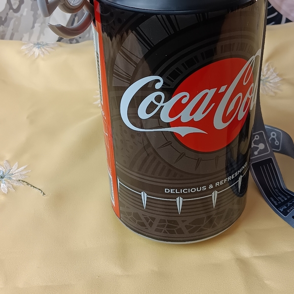 Avengers Campus- Black Panther Coca-Cola Sipper 32oz  with Lanyard Wakanda - Picture 2 of 11